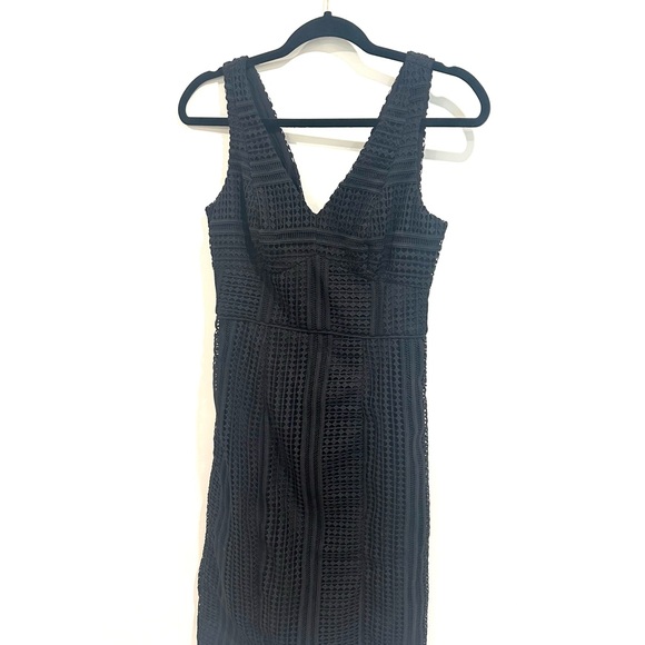 Anthropologie Maeve Black Lace Detail Dress NWT - Picture 4 of 7